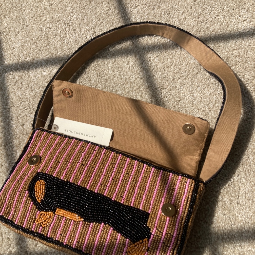 🐾 Anthropologie Dachshund Beaded Bag - Picture 4 of 5